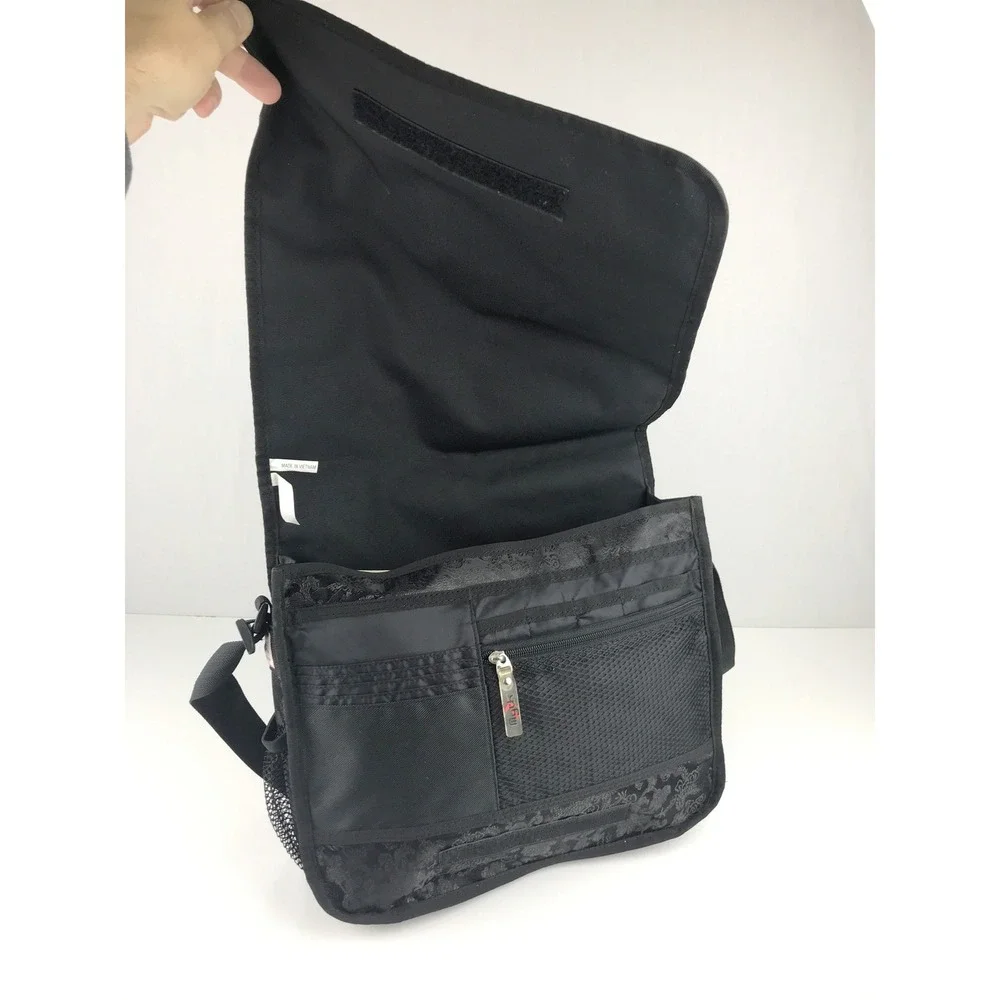 Mythwear Messenger Bag Black Red Dragon Print Crossbody PLEASE READ DESCRIPTION - Picture 8 of 16